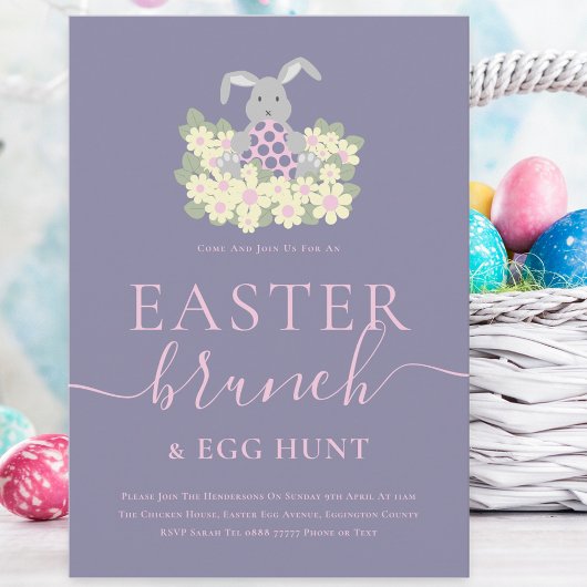 Osterbrunch und Ostereiersuche Einladung