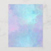 Osterbrunch Wasserfarbenkuchen Einladung (Rückseite)