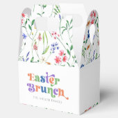 Osterbrunch Wildblumen für farbenfrohe Typografie Geschenkschachtel (Geöffnet)