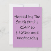 OSTERBRUNCHBUNNY ÜBER DIE EINLADUNG VON EGG (Rückseite)