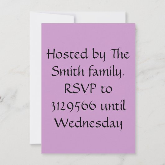 OSTERBRUNCHBUNNY ÜBER DIE EINLADUNG VON EGG (Rückseite)