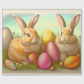 Osterbrunnen auf der Grassammlung Geschenkpapier (Flach)