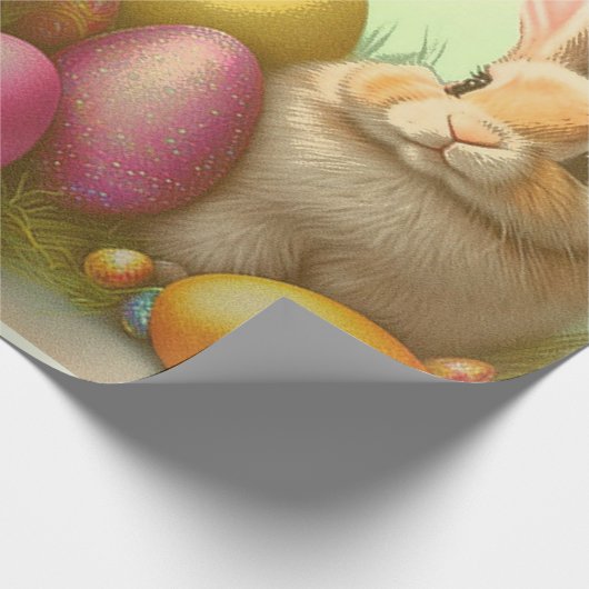 Osterbrunnen auf der Grassammlung Geschenkpapier (Ecke)