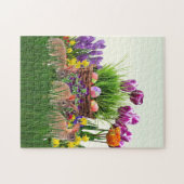 Osterbrunnen im Garten / Fun Holiday Puzzle (Horizontal)