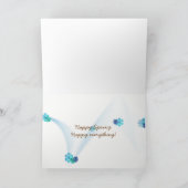 Osterbrunnen mit Gartenzaun Feiertagskarte (Innenseite)