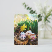 Osterbrunneneier Feiertagspostkarte (Stehend Vorderseite)