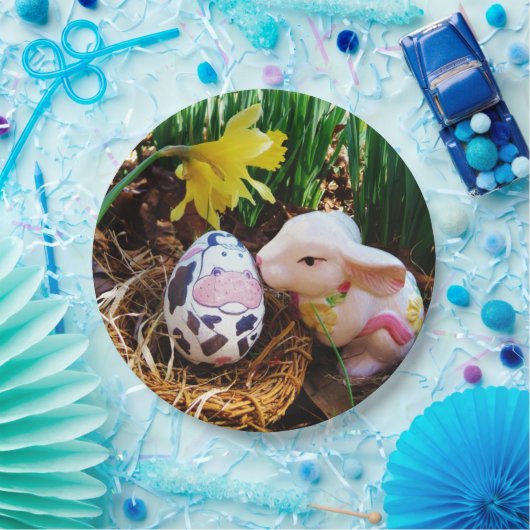 Osterbrunneneier Pappteller (Party)