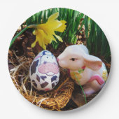 Osterbrunneneier Pappteller (Vorderseite)