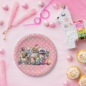 Osterbrunnenkaffee Pappteller (Party)