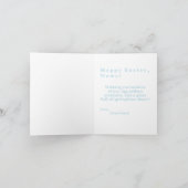 Osterbrunnenwein mit bearbeitbarer Meldung Karte (Innenseite)