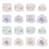 Osterbrünner Vogelkörbe Eier Niedlich Aufkleber (Vorderseite)