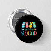 Osterbrunnes Ei Junting Squad Girls Boys Happy Button (Vorne & Hinten)