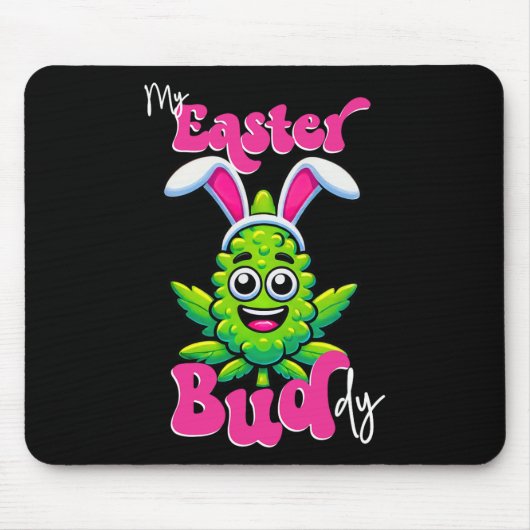 Osterbud Funny Week Rauchen Blume Tag Mousepad (Vorne)
