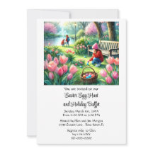 Osterbüffet und Eierjagd