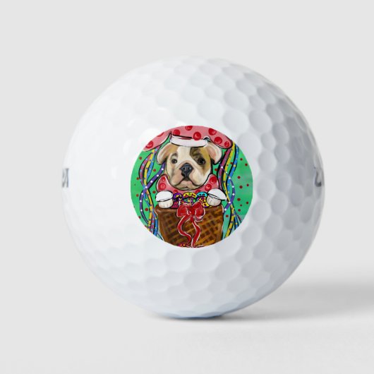 Osterbulldog Golfball (Vorderseite)