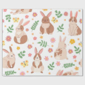 Osterbündel und Blume Geschenkpapier (Flach)