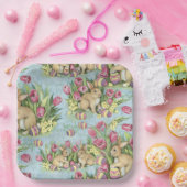 Osterbünen im Garten w Tulpen Pappteller (Party)