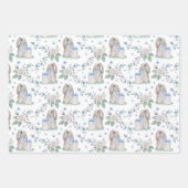 Osterbünen und Blume Geschenkpapier Set (Vorderseite 3)