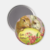 Osterbünen und Vintages Eier Magnet (Vorderseite/Rückseite)