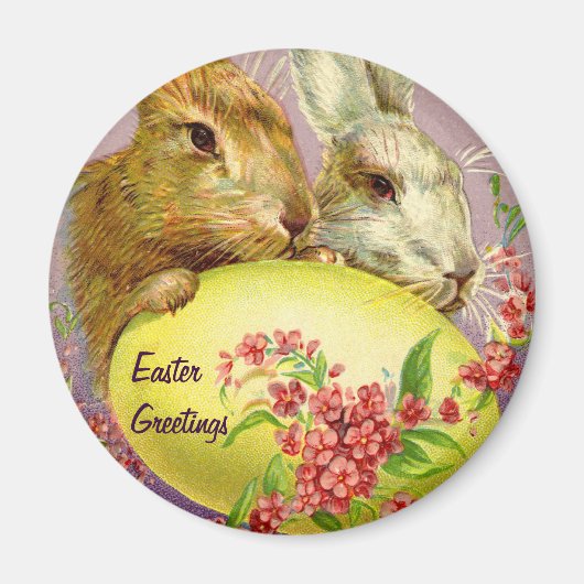 Osterbünen und Vintages Eier Magnet (Vorne)