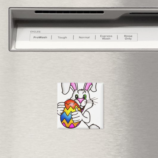 OSTERBUNNE MIT FARBIGEM OSTEREIER MAGNET (In Situ (Geschirrspüler))
