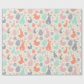 Osterbunnien & Eier Geschenkpapier (Flach)