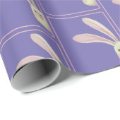 OsterBunnies auf Lila Geschenkpapier (Rolleneckpunkt)