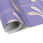 OsterBunnies auf Lila Geschenkpapier (Rolleneckpunkt)