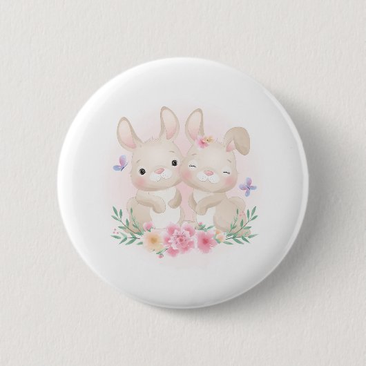 OsterBunnies Button (Vorderseite)