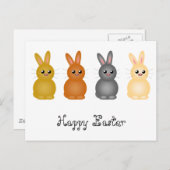 OsterBunnies Feiertagspostkarte (Vorne/Hinten)