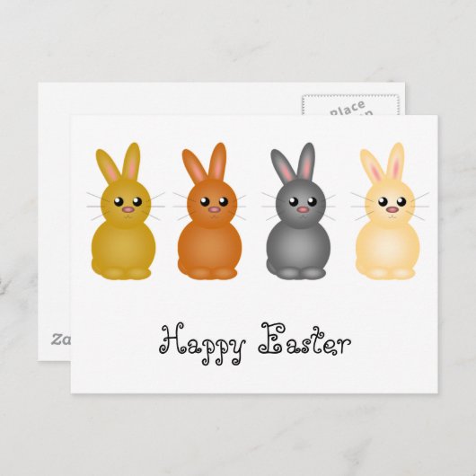 OsterBunnies Feiertagspostkarte (Vorne/Hinten)