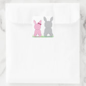 OsterBunnies Quadratischer Aufkleber (Tasche)