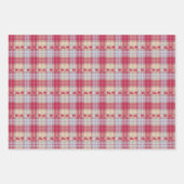 OsterBunnies Schwarz und Weiß auf Rosa und Grün Geschenkpapier Set (Vorderseite 2)