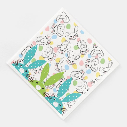 OsterBunnies Serviette (Ecke)