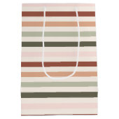 Osterbunny Boho Wasserfarbe Personalisiert Mittlere Geschenktüte (Rückseite)