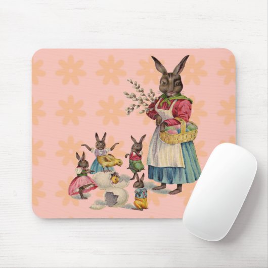 Osterbunny Chckens Bunnies Eggs Mousepad (Mit Mouse)