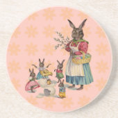 Osterbunny Chckens Bunnies Eggs Sandstein Untersetzer (Vorne)