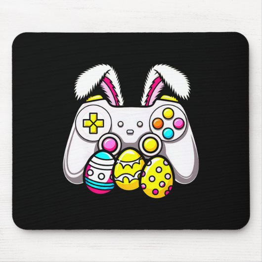 Osterbunny Gamepad Eggen Gaming for Kids BO Mousepad (Vorne)