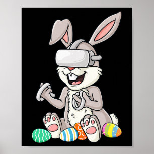 Osterbunny Gamer Eggs Spaß Gaming Kleinkind Boys K Poster