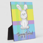 Osterbunny Kariert Plaque Fotoplatte (Seite)