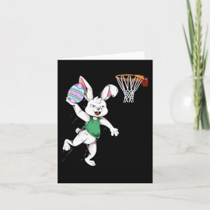 Osterbunny Kids Boys Männer Rabbit Dunking Basketb Karte