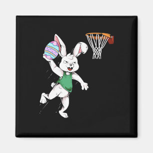 Osterbunny Kids Boys Männer Rabbit Dunking Basketb Magnet