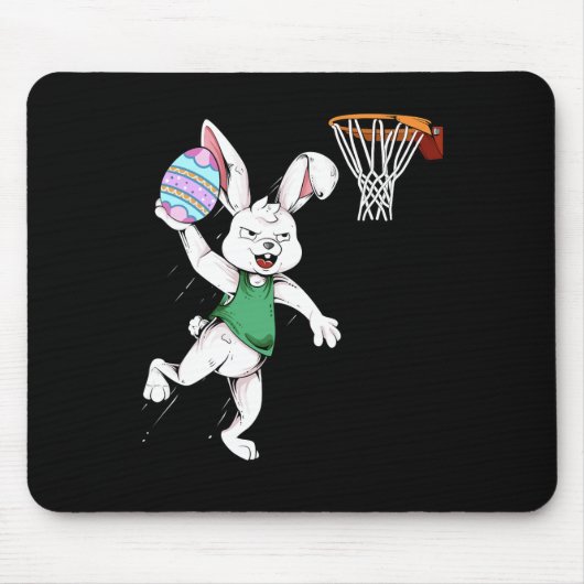 Osterbunny Kids Boys Männer Rabbit Dunking Basketb Mousepad (Vorne)