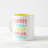 Osterbunny Kisses Keramik Tasse | Niedliches Gesch (Vorderseite Links)