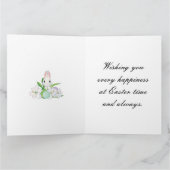 Osterbunny Lilies Karte (Innenseite)