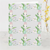 Osterbunny Lilies Karte (Gelbe Blume)