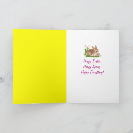 Osterbunny Marshmallow Candy Feiertagskarte (Innenseite)