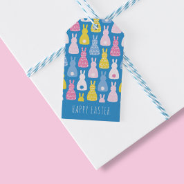 Osterbunny Rabbit Blue Geschenkanhänger