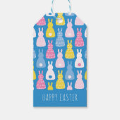 Osterbunny Rabbit Blue Geschenkanhänger (Vorderseite)