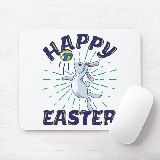 Osterbunny Volleyball Jump Serve Mousepad (Mit Mouse)